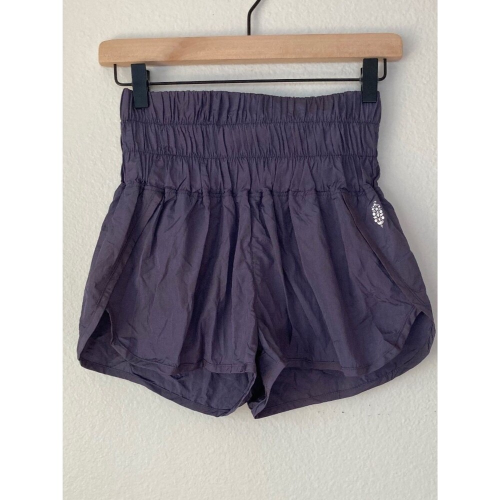 Free People Movement The Way Home Shorts Purple XS High Rise Running 2"